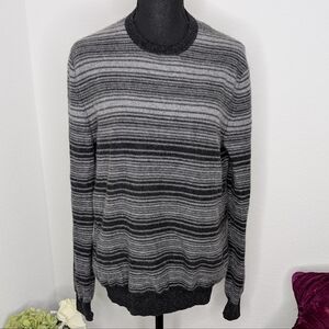 💘 Saks Fifth Avenue Striped Cashmere Sweater Size Medium